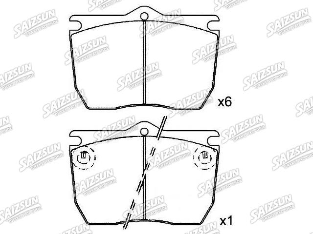 Bremsbelagsatz, Scheibenbremse Brake Pad Set:190 6216