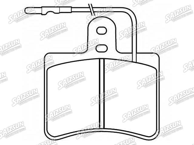 Bremsbelagsatz, Scheibenbremse Brake Pad Set:75 530 830