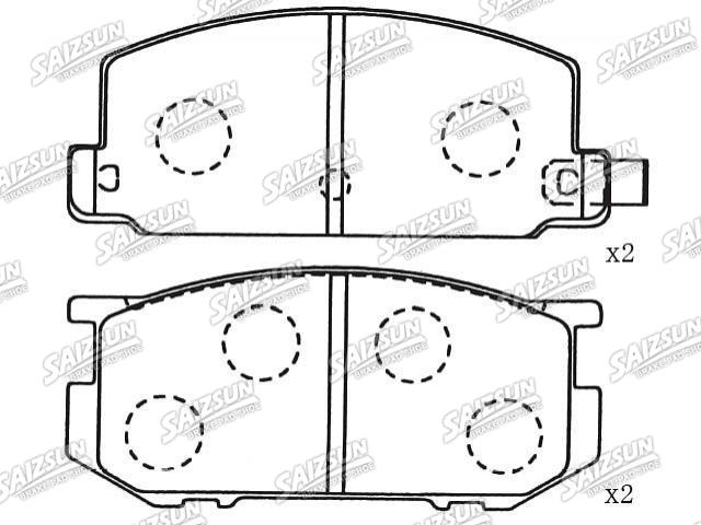 Bremsbelagsatz, Scheibenbremse Brake Pad Set:72519-1074
