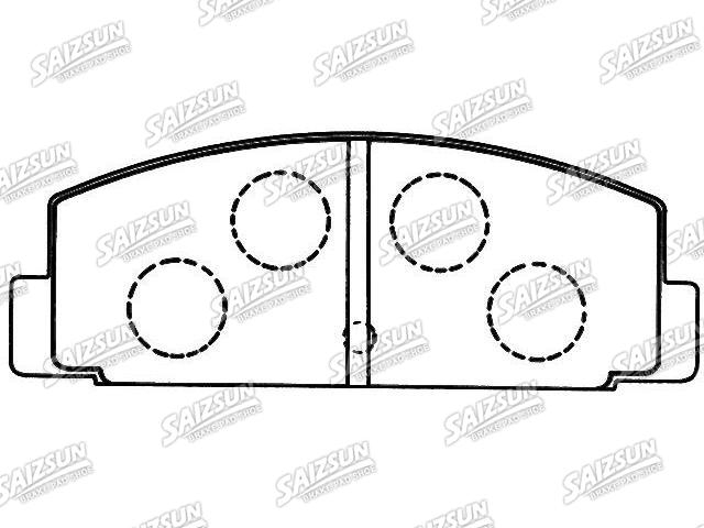Bremsbelagsatz, Scheibenbremse Brake Pad Set:MB 058 917