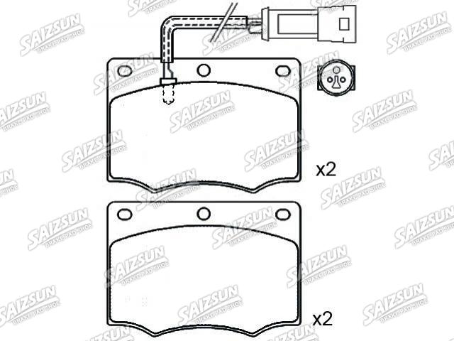 Bremsbelagsatz, Scheibenbremse Brake Pad Set:1 619 145