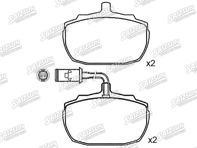 Bremsbelagsatz, Scheibenbremse Brake Pad Set:GBP90111