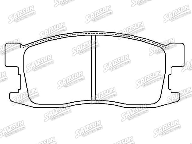 Bremsbelagsatz, Scheibenbremse Brake Pad Set:45022-SB6-600