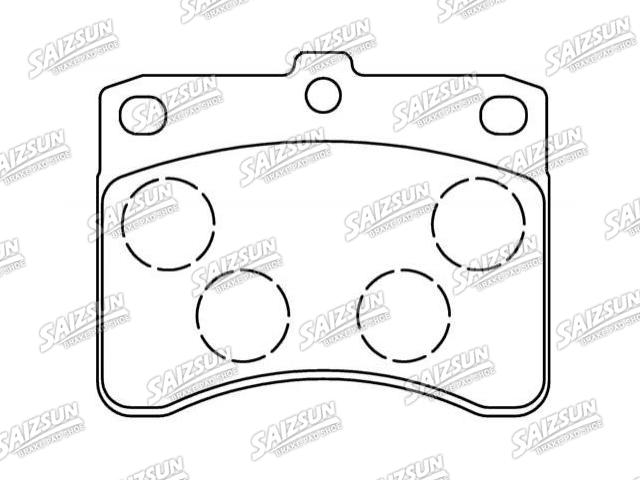 Bremsbelagsatz, Scheibenbremse Brake Pad Set:04491-87503