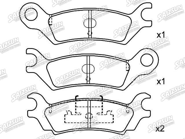 Bremsbelagsatz, Scheibenbremse Brake Pad Set:GG16-49-280 A
