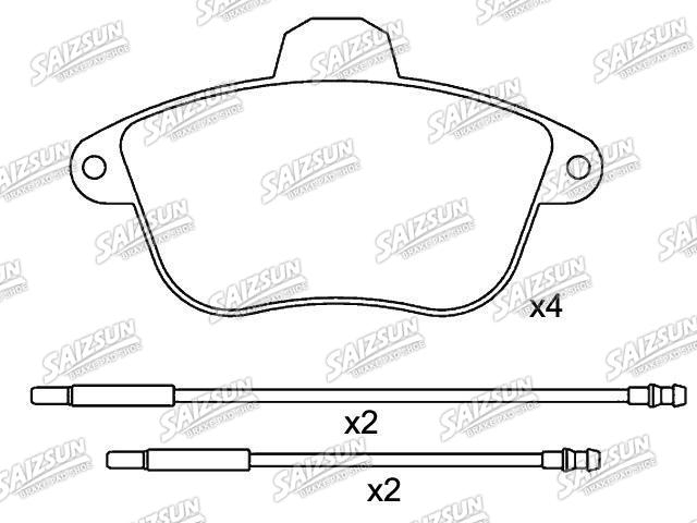 Bremsbelagsatz, Scheibenbremse Brake Pad Set:4250.89