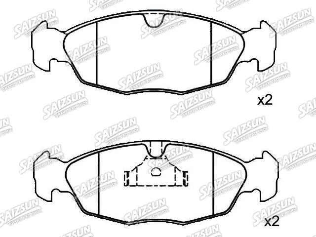 Bremsbelagsatz, Scheibenbremse Brake Pad Set:90 349 447 8