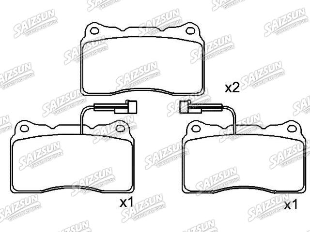 Bremsbelagsatz, Scheibenbremse Brake Pad Set:9 948 030