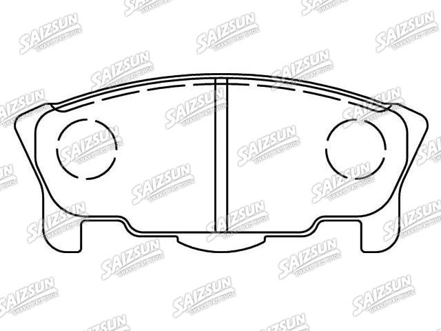 Bremsbelagsatz, Scheibenbremse Brake Pad Set:04491-87226