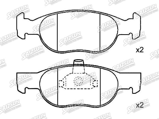 Bremsbelagsatz, Scheibenbremse Brake Pad Set:9 947 934