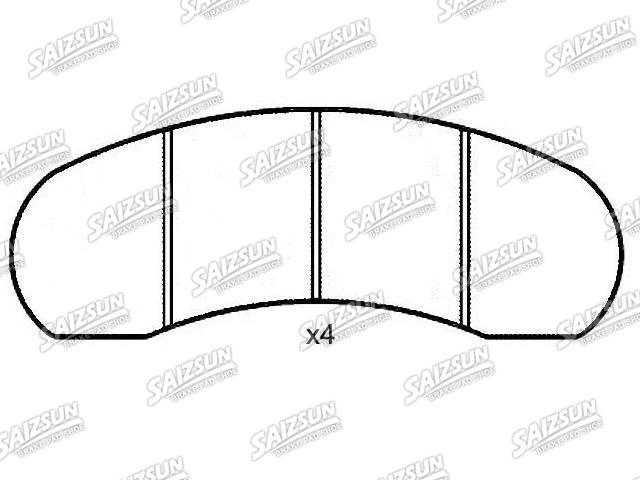 тормозная кладка Brake Pad Set:190429