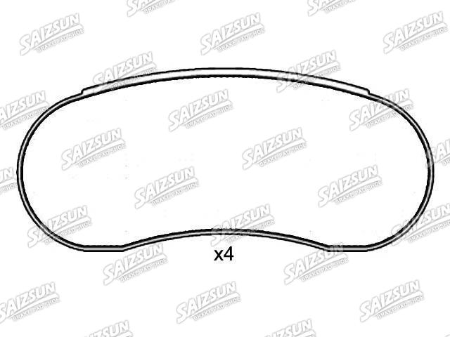 тормозная кладка Brake Pad Set:190537