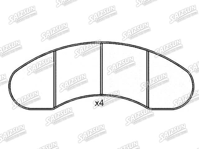 тормозная кладка Brake Pad Set:190688