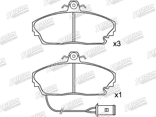Bremsbelagsatz, Scheibenbremse Brake Pad Set:45022-SG9-000