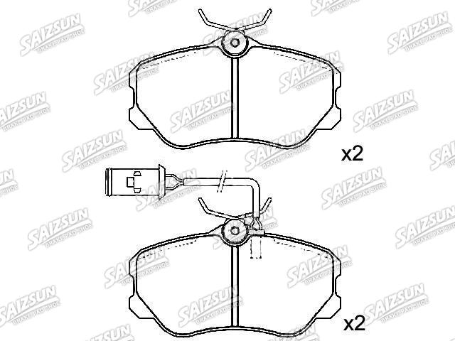 Bremsbelagsatz, Scheibenbremse Brake Pad Set:0060 760 121