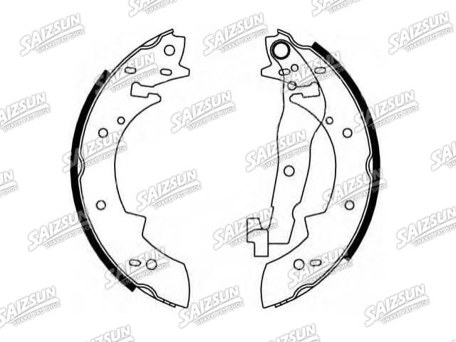 Bremsbackensatz Brake Shoe Set:77 01 202 729