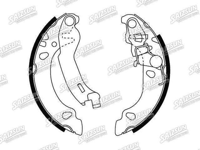 Bremsbackensatz Brake Shoe Set:77362491