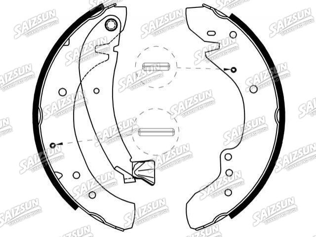 Bremsbackensatz Brake Shoe Set:4241.H4