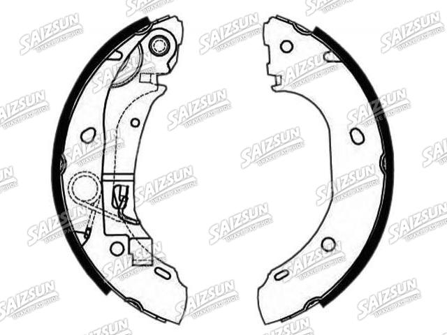 Bremsbackensatz Brake Shoe Set:77362286