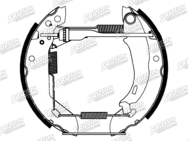 Bremsbackensatz Brake Shoe Set:77 01 205 314