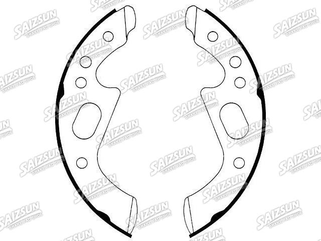 Bremsbackensatz Brake Shoe Set:S669-1455