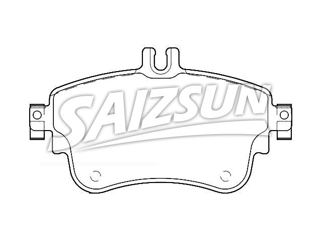 Bremsbelagsatz, Scheibenbremse Brake Pad Set:000 420 29 02