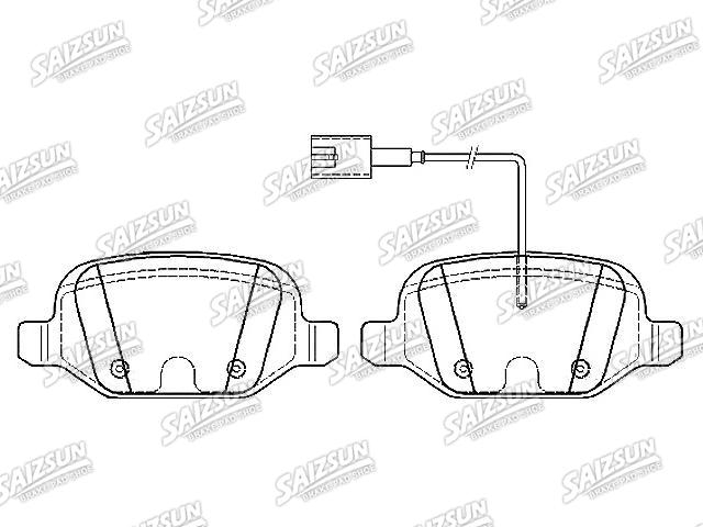 Pastillas de freno Brake Pad Set:77365858