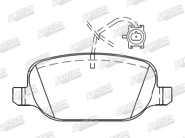 Pastillas de freno Brake Pad Set:68240540AA