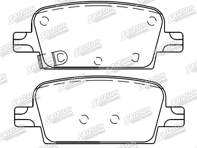 Bremsbelagsatz, Scheibenbremse Brake Pad Set:23498304