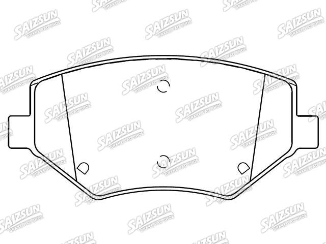 Bremsbelagsatz, Scheibenbremse Brake Pad Set:23895893