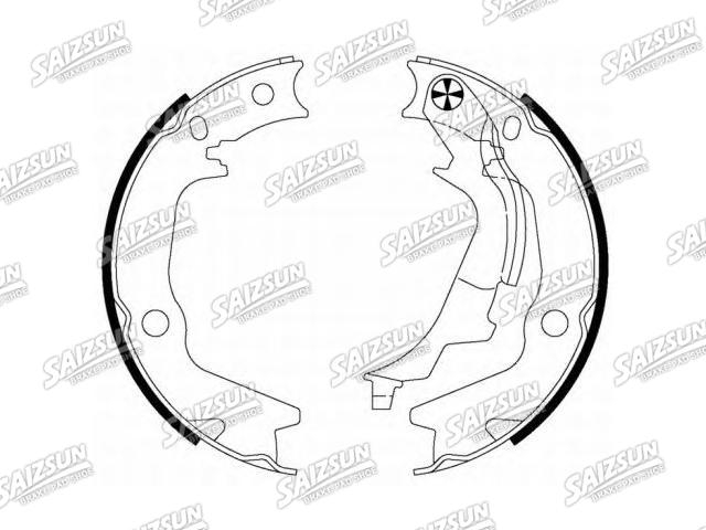 Bremsbackensatz Brake Shoe Set:58350-1JA30
