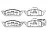 Bremsbelagsatz, Scheibenbremse Brake Pad Set:163 420 12 20