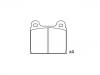 Bremsbelagsatz, Scheibenbremse Brake Pad Set:251 698 151 D