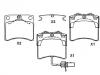 Bremsbelagsatz, Scheibenbremse Brake Pad Set:7D0 698 151 C