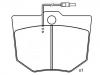 Bremsbelagsatz, Scheibenbremse Brake Pad Set:121017