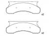 Bremsbelagsatz, Scheibenbremse Brake Pad Set:E9TZ-2001-B