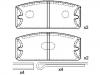 Bremsbelagsatz, Scheibenbremse Brake Pad Set:0996031700