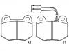 Bremsbelagsatz, Scheibenbremse Brake Pad Set:0060 728 434