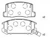 Bremsbelagsatz, Scheibenbremse Brake Pad Set:04466-17010