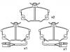 Bremsbelagsatz, Scheibenbremse Brake Pad Set:5 983 913