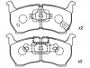 Bremsbelagsatz, Scheibenbremse Brake Pad Set:GA97-49-280