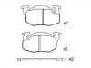 Bremsbelagsatz, Scheibenbremse Brake Pad Set:77 01 203 213