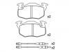 Bremsbelagsatz, Scheibenbremse Brake Pad Set:95 659 340