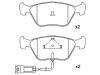 Bremsbelagsatz, Scheibenbremse Brake Pad Set:6 744 007