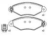 Bremsbelagsatz, Scheibenbremse Brake Pad Set:4251.69