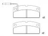 Bremsbelagsatz, Scheibenbremse Brake Pad Set:6G065