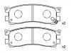 Bremsbelagsatz, Scheibenbremse Brake Pad Set:H266-26-48Z