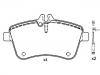 Bremsbelagsatz, Scheibenbremse Brake Pad Set:169 420 01 20