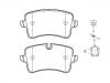 Bremsbelagsatz, Scheibenbremse Brake Pad Set:4G0 698 451 A