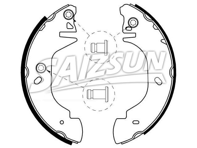 Brake Shoe Set:1 014 316